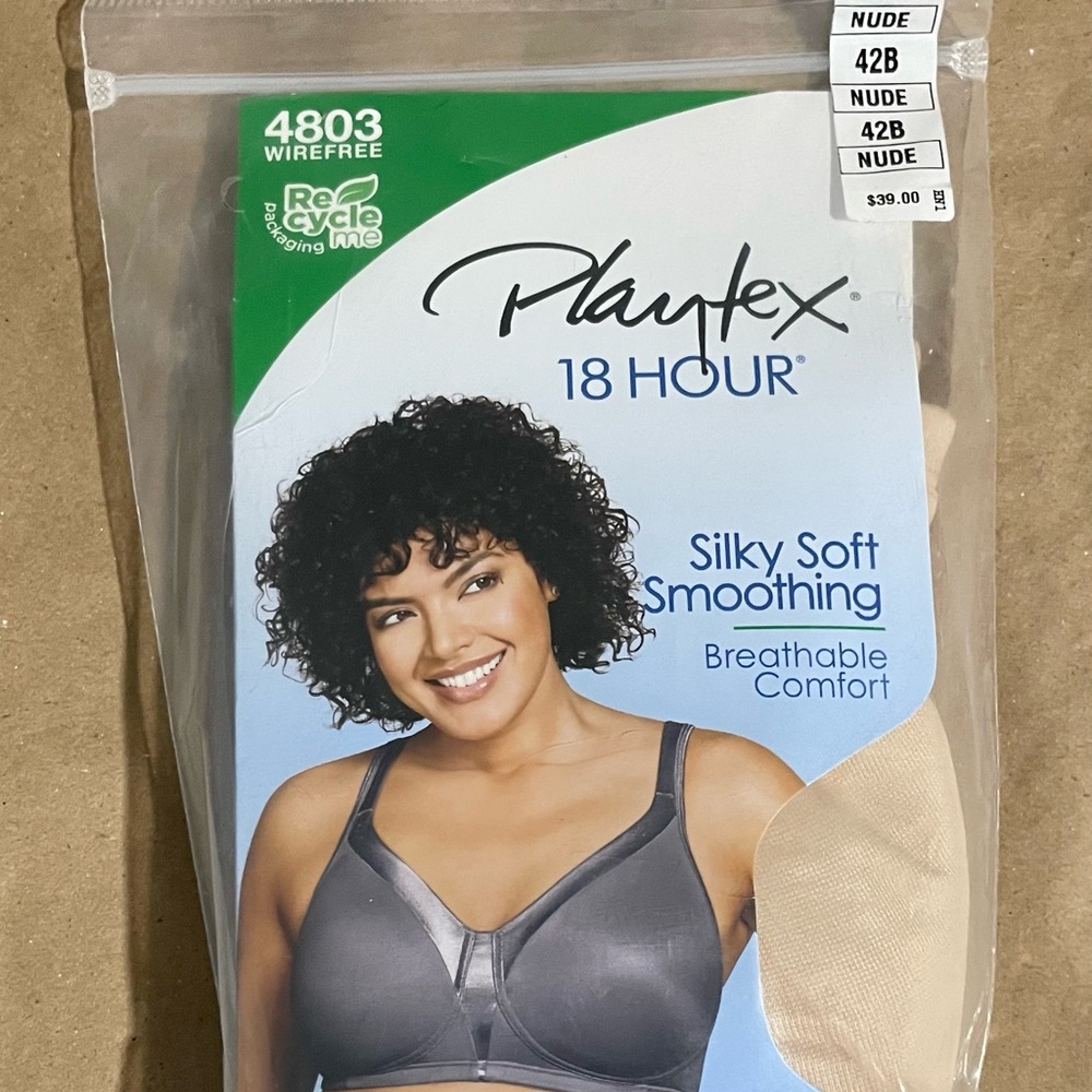 Playtex 18 Hour Silky Soft Smoothing Bra - Nude